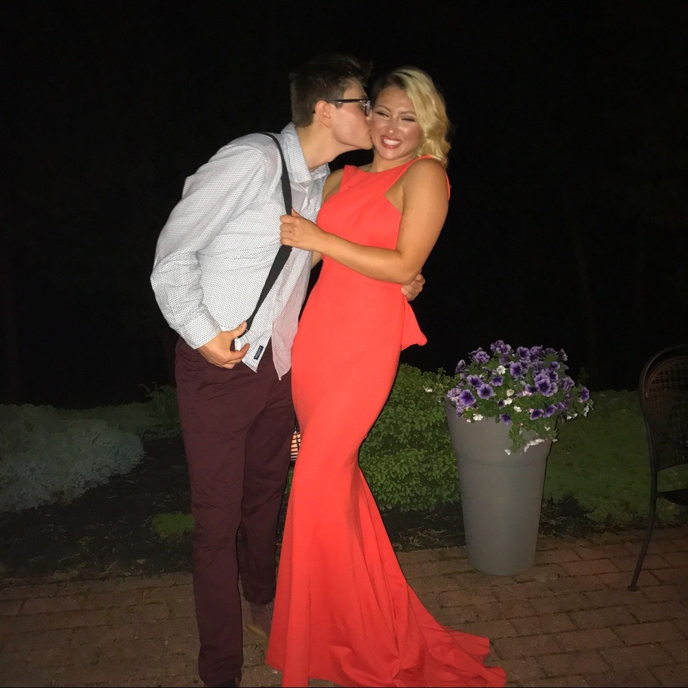 Orange Jovani Prom and Pageant Gown